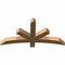 Ekena Millwork Alberta Smooth Timber Gable Bracket, Western Red Cedar, 48"W x 24"H x 3 1/2"D x 3 1/2"F, 12/12 Pitch GBW048X24X0404ALB00SWR - alternate 2